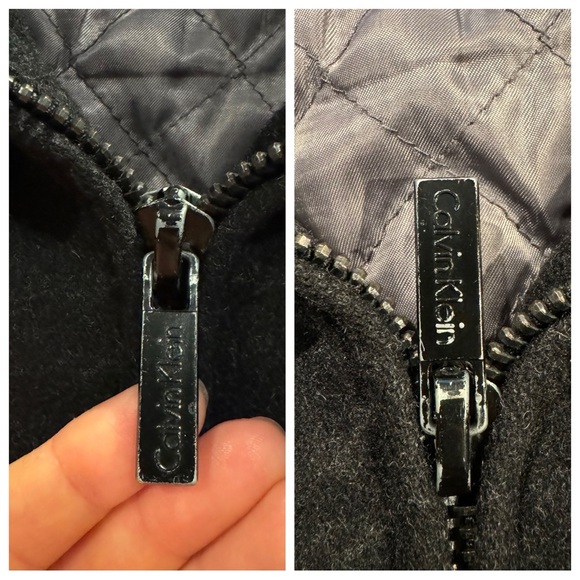 Calvin Klein Wool Blend Zip Up Jacket - Picture 8 of 13